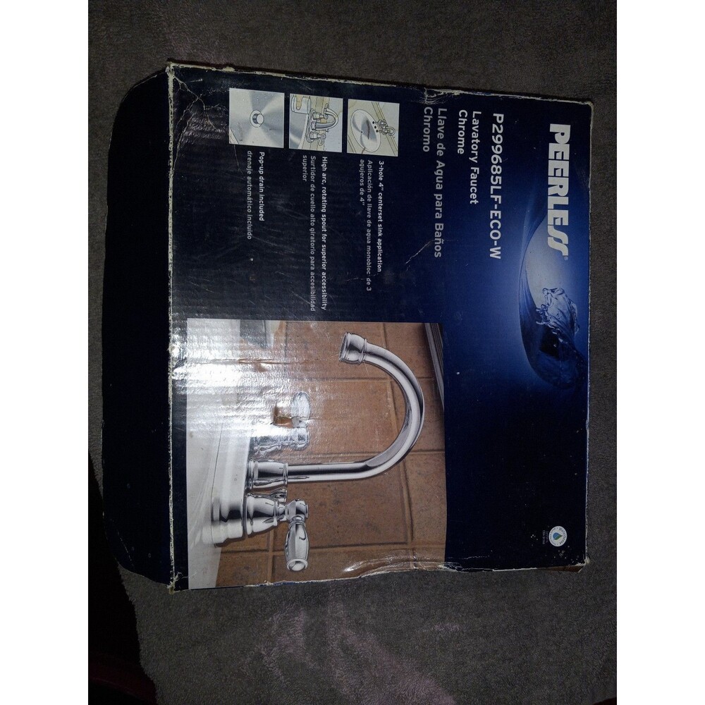 Peerless Chrome Lavatory Faucet with Pop-up Drain